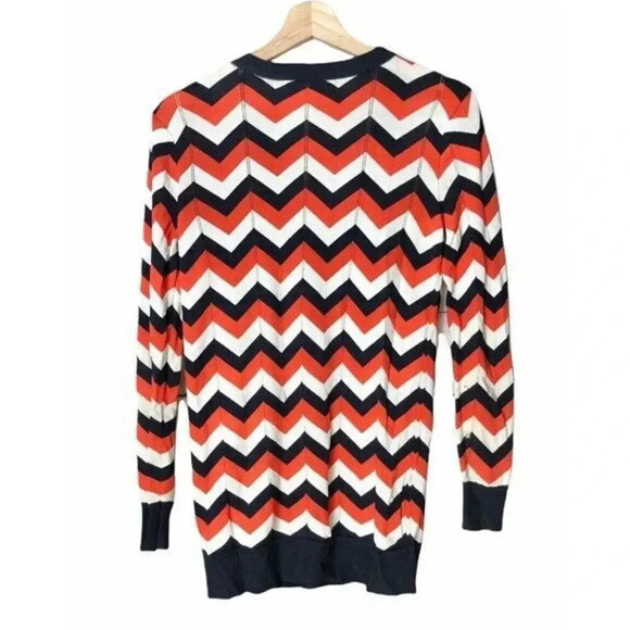 MICHAEL Michael Kors Fine Knit Chevron Cardigan xxs - Picture 3 of 5